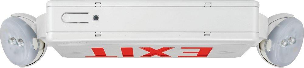 Lithonia Lighting White Battery Back Up LED Exit/Emergency Combo Light 