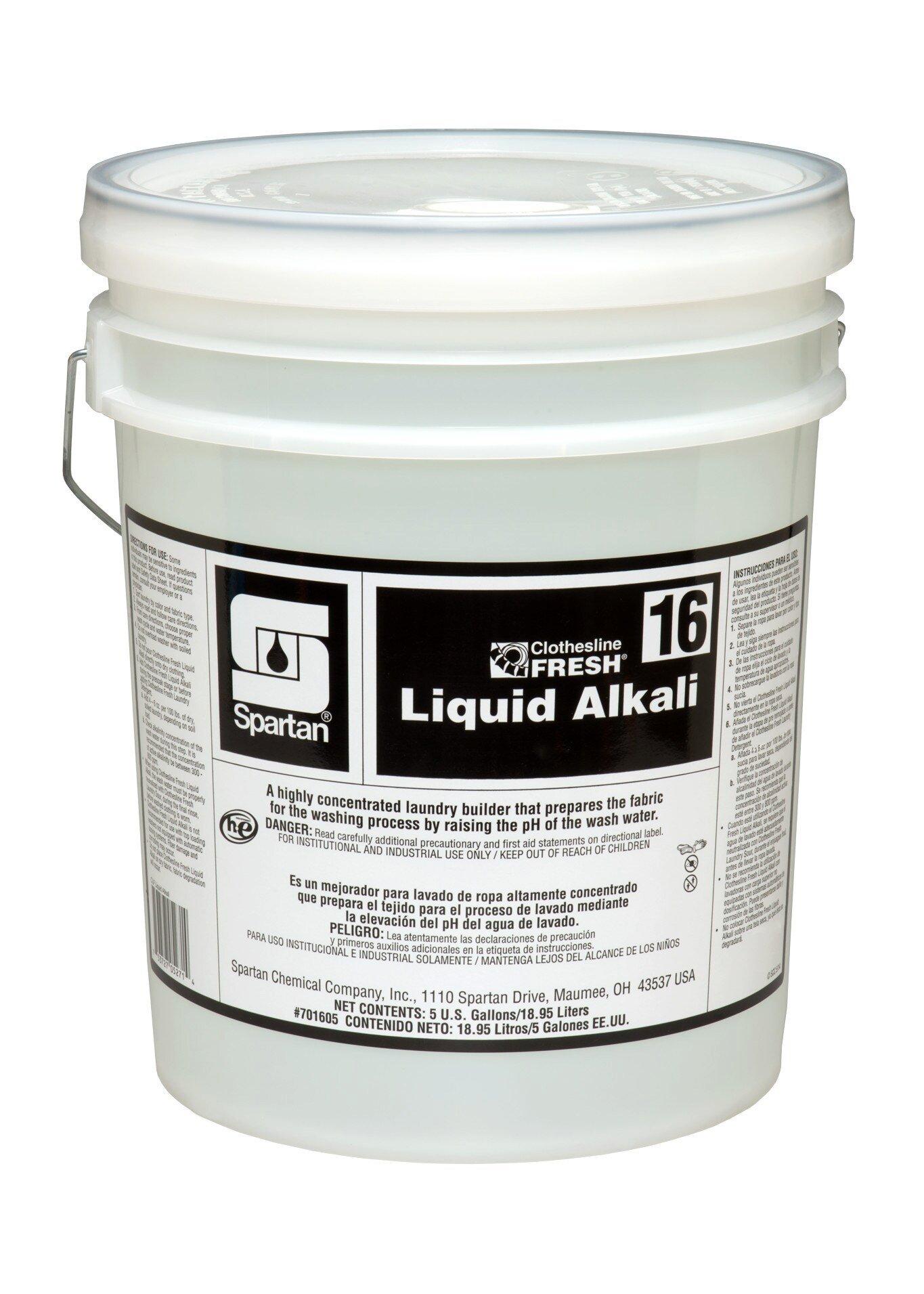 Spartan Chemical Water White Liquid Alkali 16 Concentrated Detergent 