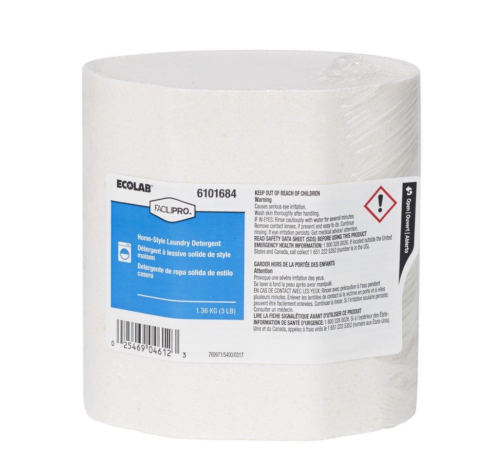 Ecolab Clear 3 lb. Solid Laundry Detergent 
