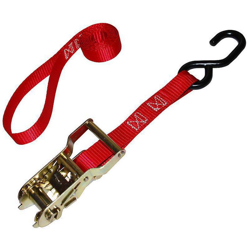 Tiegrrr Straps Green Green Ratchet Strap with S-Hook 