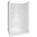 Fiber Care Baths White 48 x 34 x 72 in. Alcove Shower Unit 