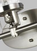 Visual Comfort & Co. Generation Lighting Brushed Nickel 60W 3-Light Medium E-26 Base Wall or Bath Sconce 