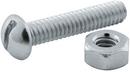 1 in. Carbon Steel Round Head Stove Bolt with Nut (Pack of 25)