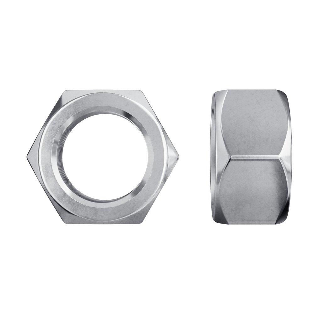 5/16-24 Finished Grade 5 Hex Nut with Clear Zinc Cr3 Plating