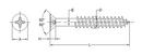 FNW&reg; Carbon Steel Flat Head Wood Screw (Pack of 50) 
