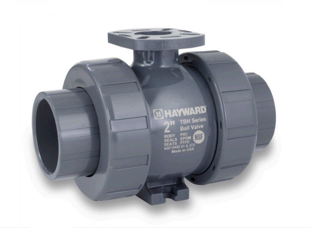 Hayward Industrial Products Grey Plastic Full Port Union Socket Weld and Union Threaded 250# Ball Valve 