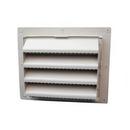 S&P USA Ventilation Taupe 8 in. Plastic Wall Vent 