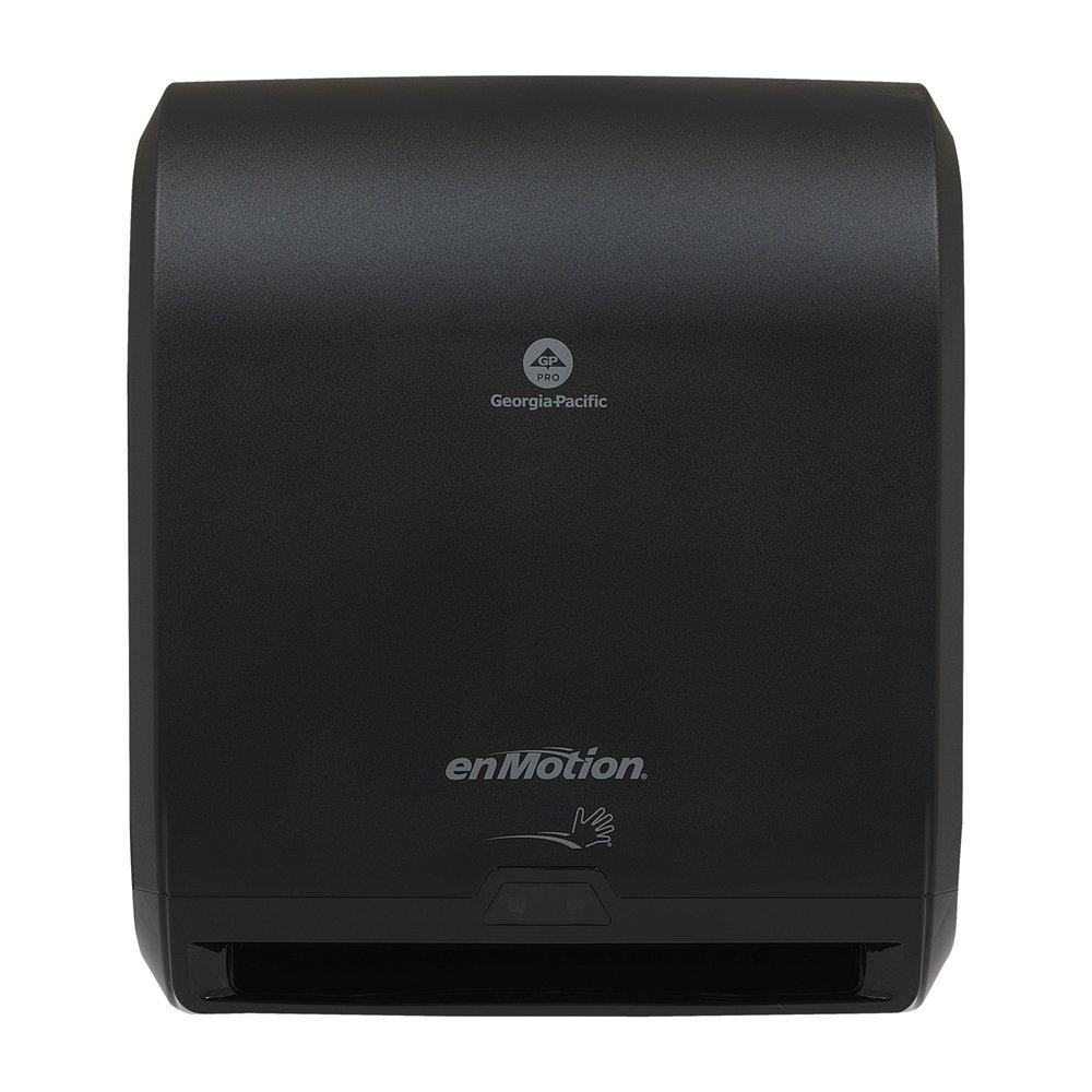 Georgia-Pacific Black 17-3/10 in. Automated Touchless Roll Paper Towel Dispenser 