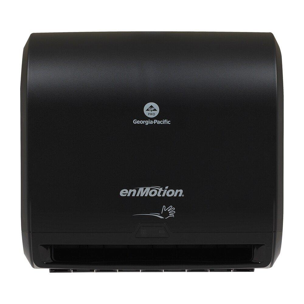 Georgia-Pacific Black 14 in. Automated Touchless Roll Paper Towel Dispenser 
