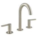 American Standard Brushed Nickel Two Handle Widespread Bathroom Sink Faucet with Metal Pop-Up Drain 