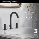 American Standard Brushed Nickel Two Handle Widespread Bathroom Sink Faucet with Metal Pop-Up Drain 