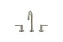 American Standard Brushed Nickel Two Handle Widespread Bathroom Sink Faucet with Metal Pop-Up Drain 
