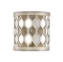 7-7/8 in. 60W 1-Light Wall Sconce in Antique Silver Leaf
