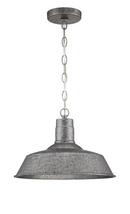 100W 1-Light Outdoor Pendant in Antique Pewter