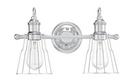 10 in. 100W 2-Light Bath Light in Polished Chrome