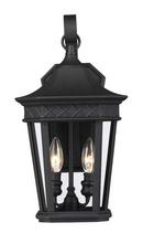 Signature Hardware Black 16-5/8 in. 60W 2-Light Outdoor Wall Sconce 