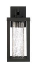 18 in. 11W 1-Light Outdoor Wall Sconce in Black