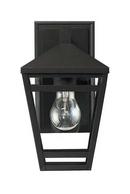 10-1/8 in. 100W 1-Light Outdoor Wall Sconce in Black