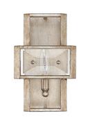 11-3/8 in. 60W 1-Light Wall Sconce in Antique Silver Leaf