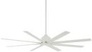 51.98W 8-Blade ABS Ceiling Fan with 65 in. Blade Span in Flat White