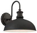 Minka Black 100W 1-Light Medium E-26 Incandescent Outdoor Wall Sconce 