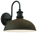 100W 1-Light Medium E-26 Incandescent Outdoor Wall Sconce in Textured Bronze