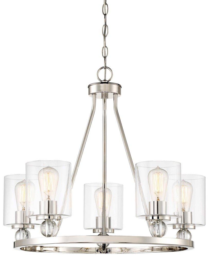 Minka Lavery Polished Nickel 100W 5-Light Medium E-26 Chandelier 