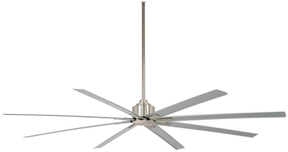 Minka Aire Brushed Nickel Wet 41W 8-Blade Ceiling Fan with 84 in. Blade Span 