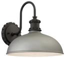 100W 1-Light Medium E-26 Incandescent Outdoor Wall Sconce in Sand Silver