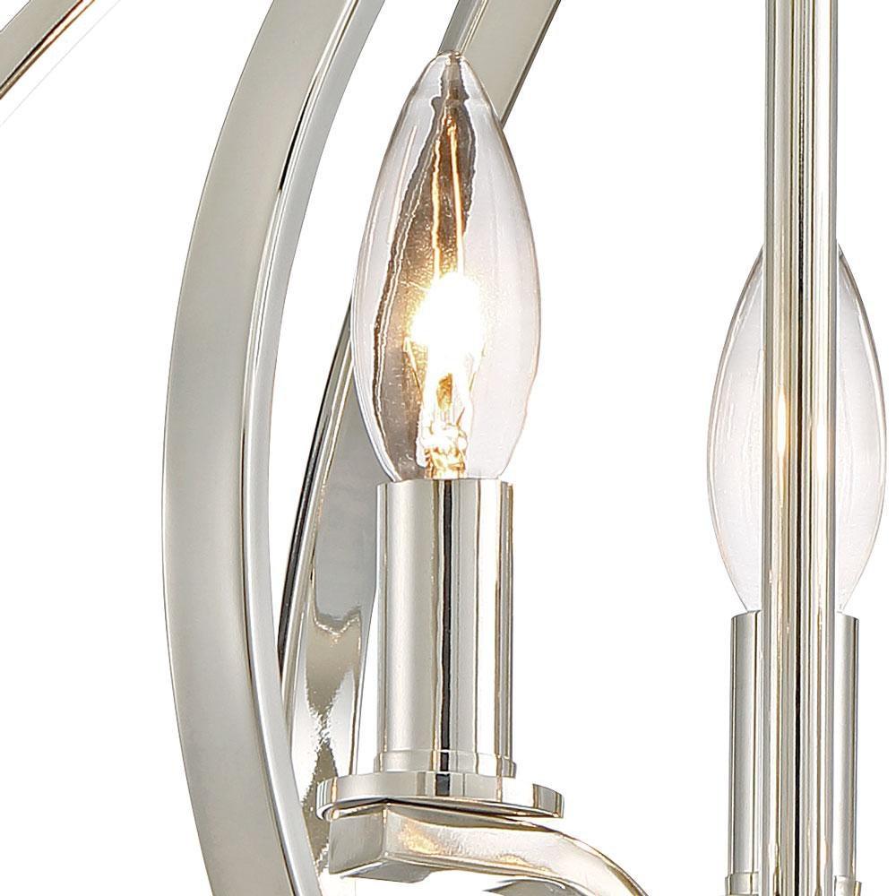 Minka Lavery Polished Nickel 60W 3-Light Semi-Flushmount Ceiling Fixture 