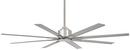 Minka Aire Brushed Nickel 65 in. 8 Blade Outdoor LED Ceiling Fan 