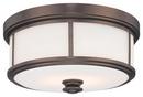 Minka Lavery Harvard Court Bronze 16 in. Flush Mount Ceiling Fixture 