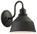 Minka Black 100W 1-Light Medium E-26 Incandescent Outdoor Wall Sconce 