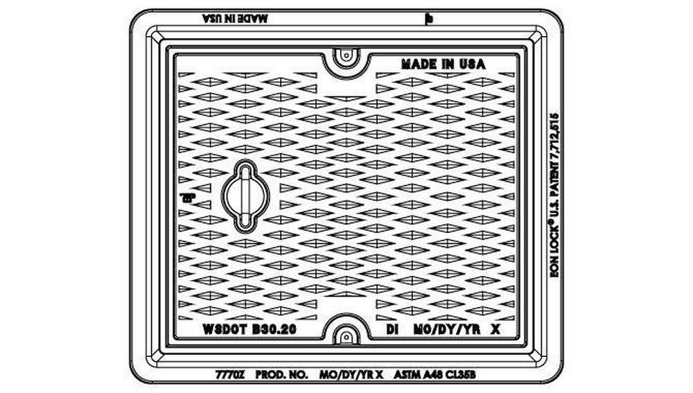EJ 24 x 20 in. Frame and Solid Cover Set 