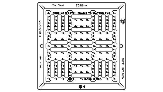 EJ Cast Iron 4 x 29-1/4 in. Catch Basin Assembly 