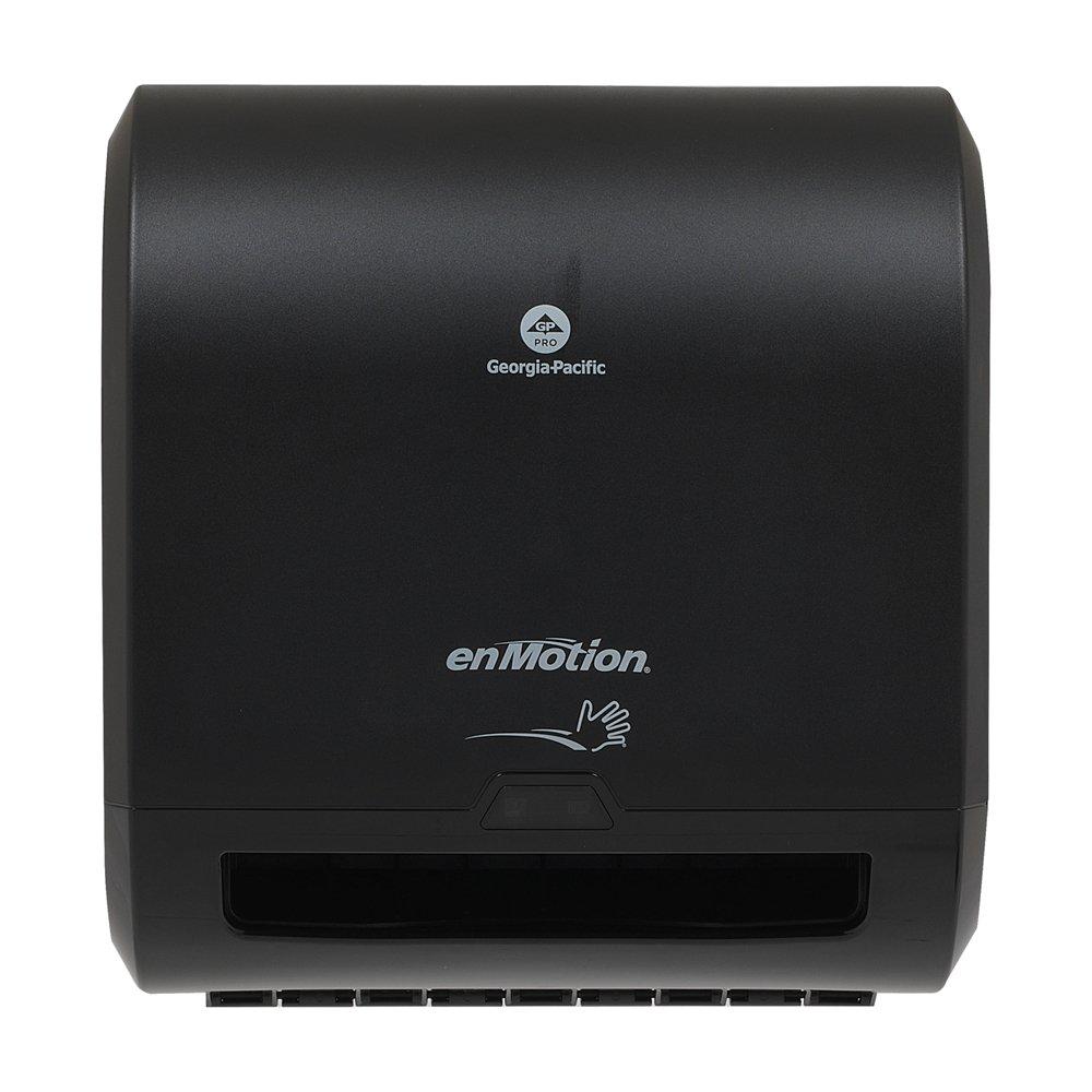 Georgia-Pacific Black 1-Roll Surface Mount Automated Touchless Plastic Paper Towel Dispenser 