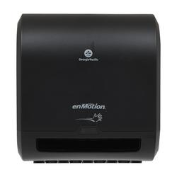 1-Roll Surface Mount Automated Touchless Plastic Paper Towel Dispenser in Black