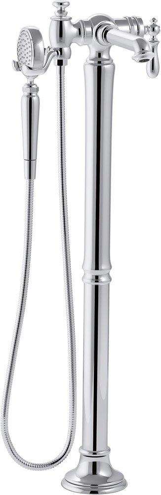 KOHLER Polished Chrome Single Handle Lever Floor Mount Filler 