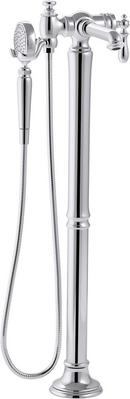 KOHLER Polished Chrome Single Handle Lever Floor Mount Filler 