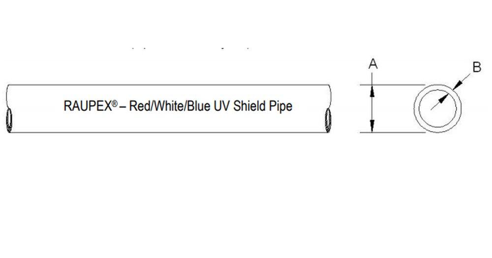 REHAU Blue 20 ft. Plastic Pipe in Blue 