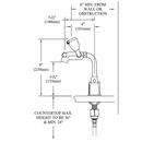 Speakman Polished Chrome 9-1/2 in. Counter Mount Eyewash Faucet with Thermostatic Mixing Valve and Manual Override 