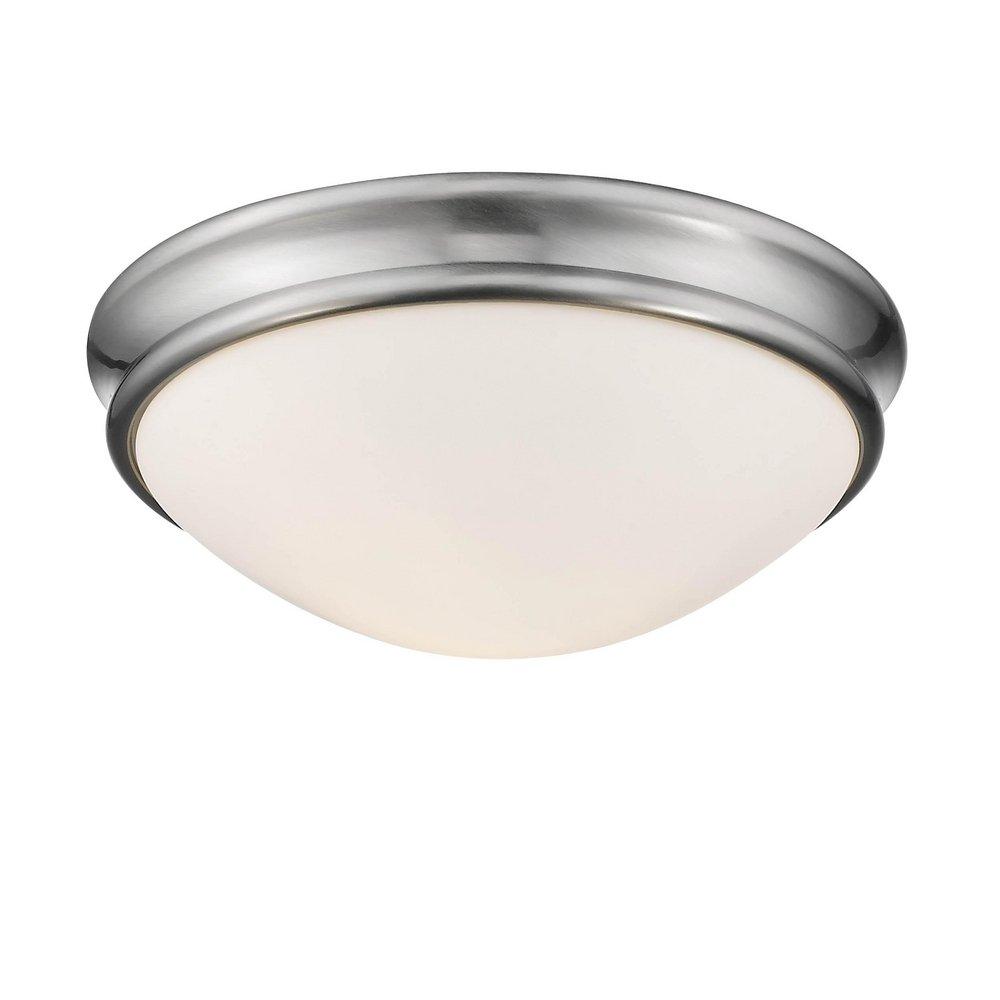 Millennium Lighting Brushed Nickel 2-Light Flush Mount Ceiling Light 