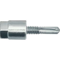 1-1/2 x 1/4 in. Rod Hanging Anchor and Nut Zinc Plated Carbon Steel