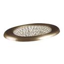 OVAL UNDERMOUNT OR DROP-IN BATH COPPER BATH SINK WITH PAVONE TEXTURE AND OUR ANTIQUE STAIN GOLD FINISH 