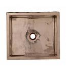 Thompson Rose Gold 17 x 15 in. No Hole Copper 1 Bowl Dual Mount Kitchen Sink 