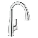 Single Handle Pull Down Kitchen Faucet with Two-Function Spray in StarLight® Chrome