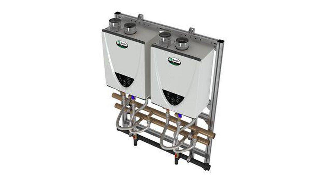 A.O. Smith 398 MBH Indoor Condensing Tankless Rack System 