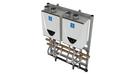 398 MBH Indoor Natural Gas Tankless Wall Mount Rack System