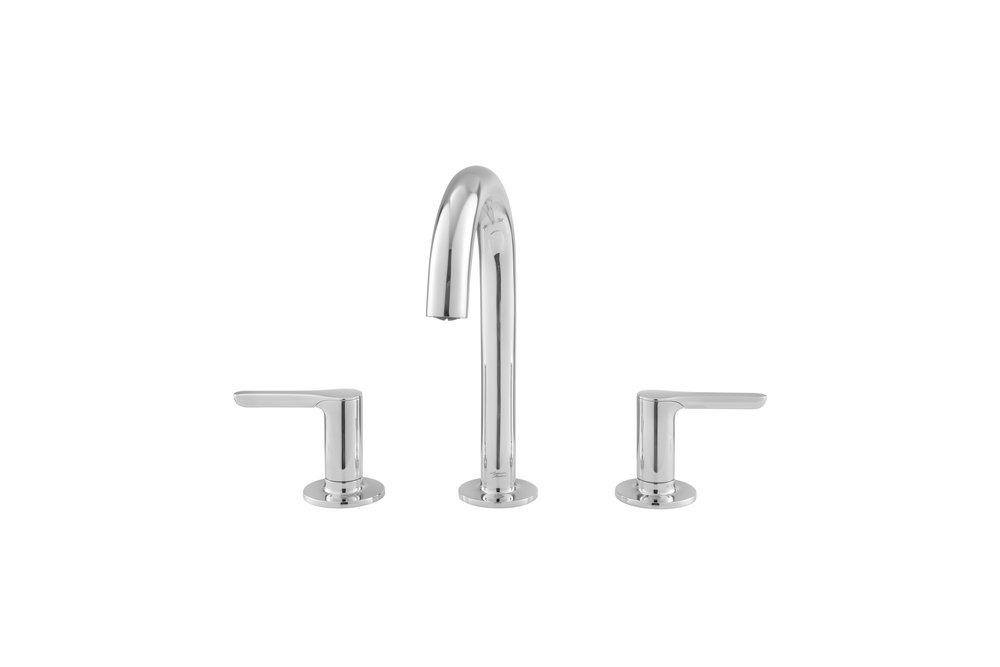 American Standard Polished Chrome Two Handle Widespread Bathroom Sink Faucet with Metal Pop-Up Drain 