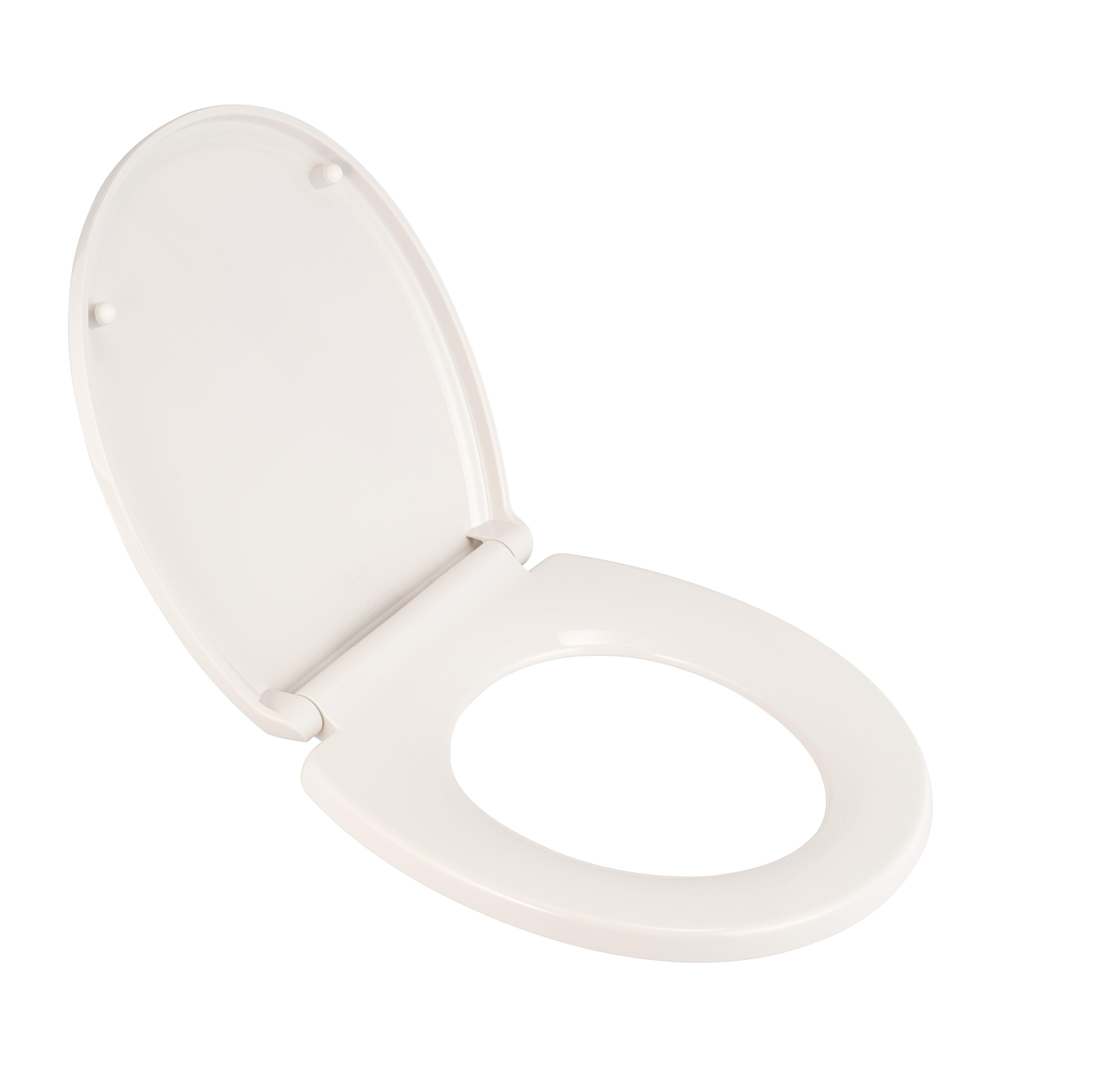 American Standard Linen Round Closed Front Toilet Seat with Cover 